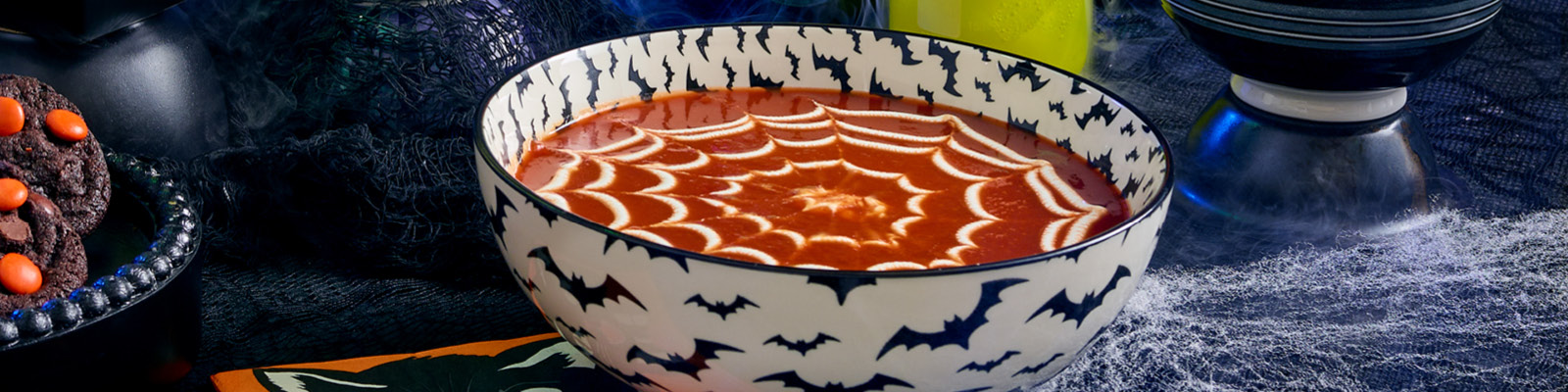 Spider Web Tomato Soup